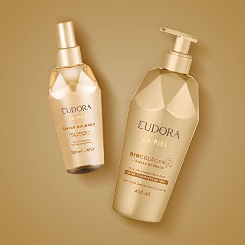 COMBO LA PIEL ÂMBAR DOURADO LOÇÃO 400ML + SPRAY PERFUMADO 200ML