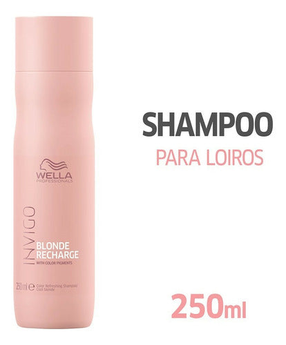 WELLA INVIGO BLONDE RECHARGE SHAMPOO 250 ML