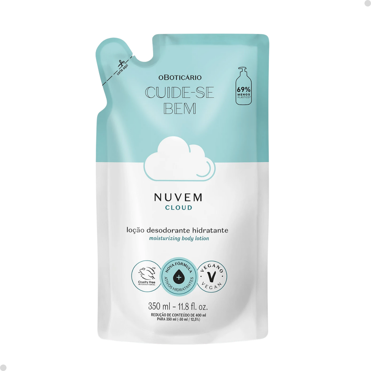 REFIL LOÇÃO DESODORANTE HIDRATANTE CUIDE-SE BEM NUVEM 350ML