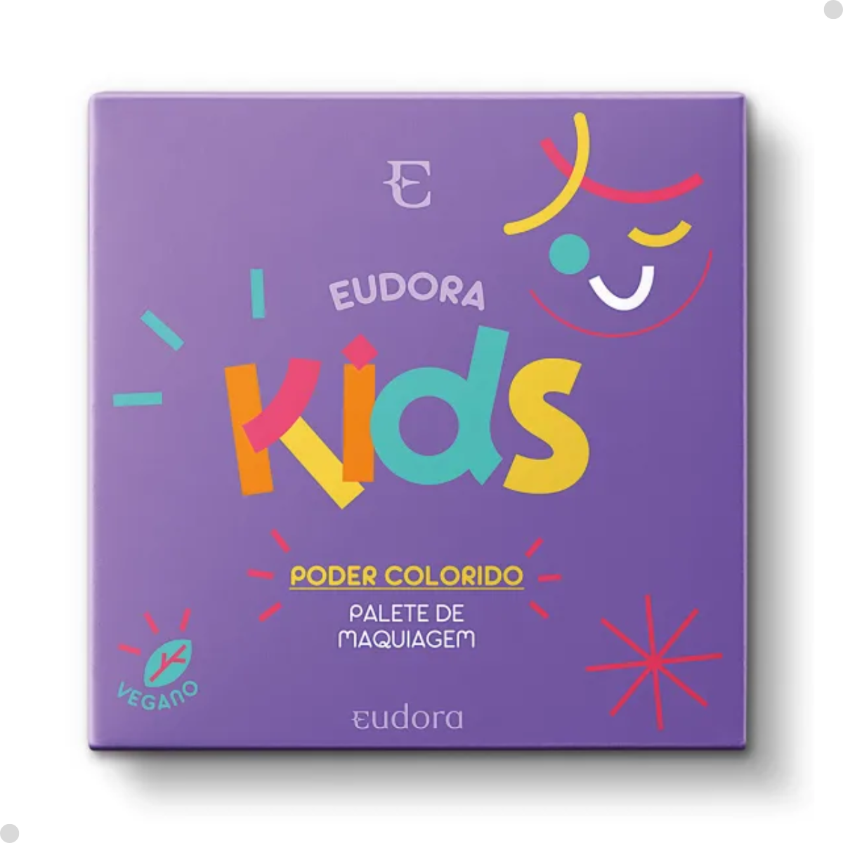 PALETE DE MAQUIAGEM MULTI PODER COLORIDO EUDORA KIDS 7G