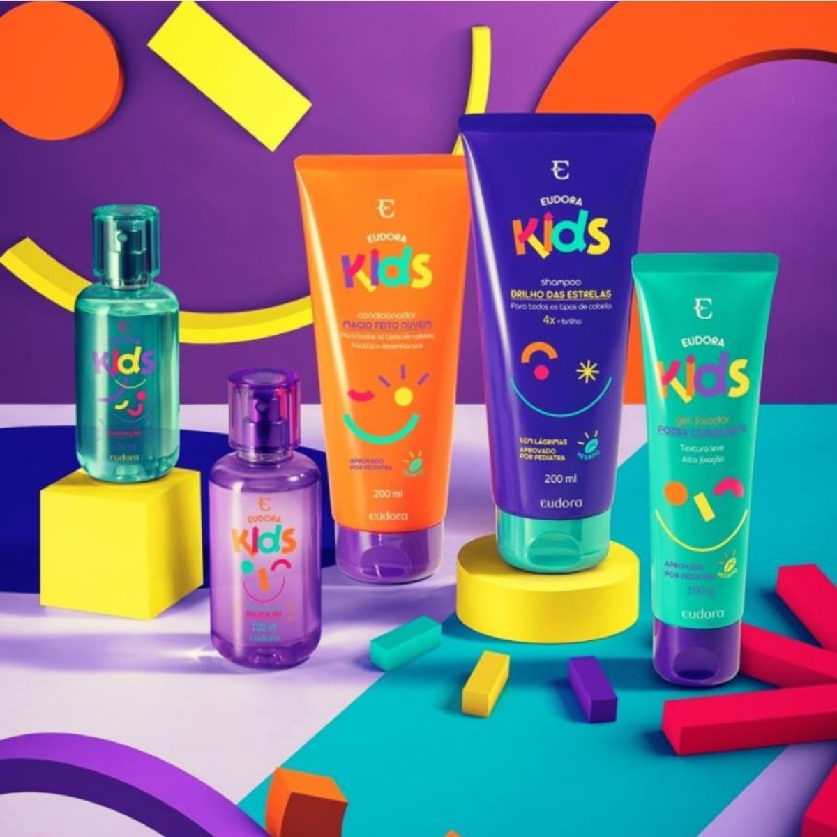PALETE DE MAQUIAGEM MULTI PODER COLORIDO EUDORA KIDS 7G