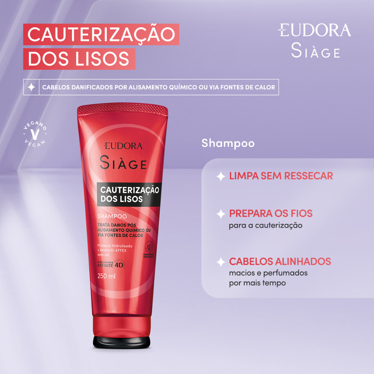 COMBO CAUTERIZAÇÃO DOS LISOS SHAMPOO 250ML COND 200ML
