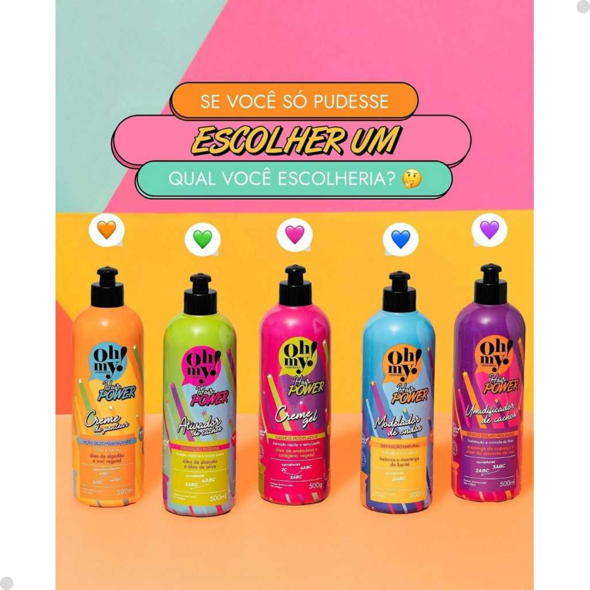 OH MY HAIR POWER ATIVADOR DE CACHOS 500ML