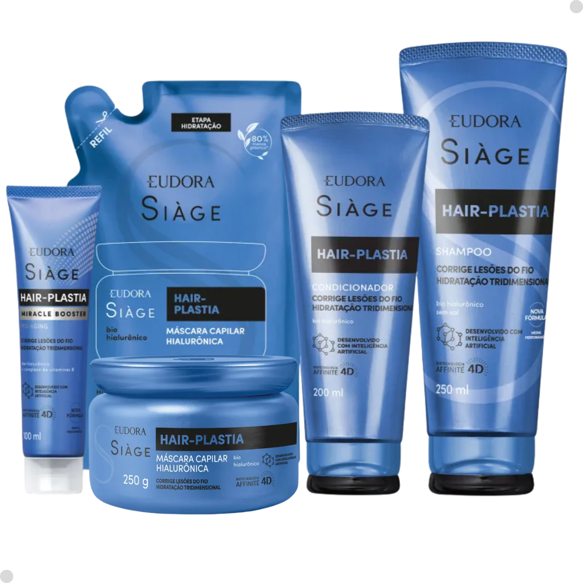 KIT SIÀGE HAIR PLASTIA SHAMPOO + MÁSCARA + CONDICIONADOR