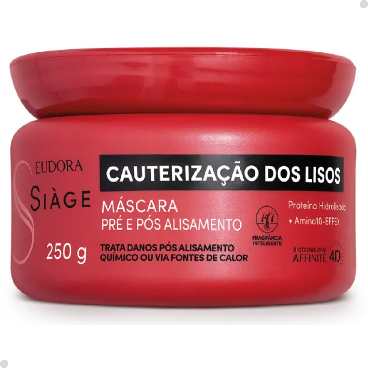 KIT SIÀGE CAUTERIZAÇÃO DOS LISOS: SHAMPOO + CONDICIONADOR + MÁSCARA