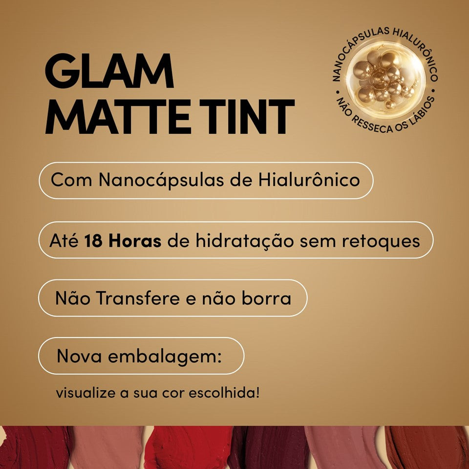 BATOM LÍQUIDO GLAM MATTE TINT 4G