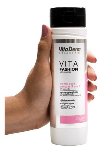 CREME PARA PENTEAR 5 EM 1 VITA FASHION 250G