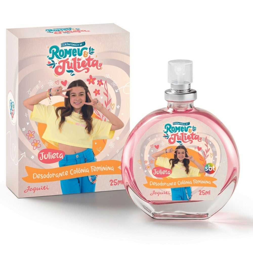 DESODORANTE COLONIA FEMININA JEQUITI A INFANCIA DE ROMEU E JULIETA, 25 ML.