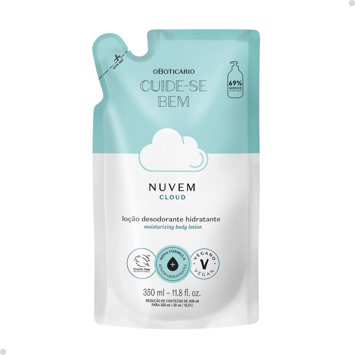 REFIL LOÇÃO DESODORANTE HIDRATANTE CUIDE-SE BEM NUVEM 350ML