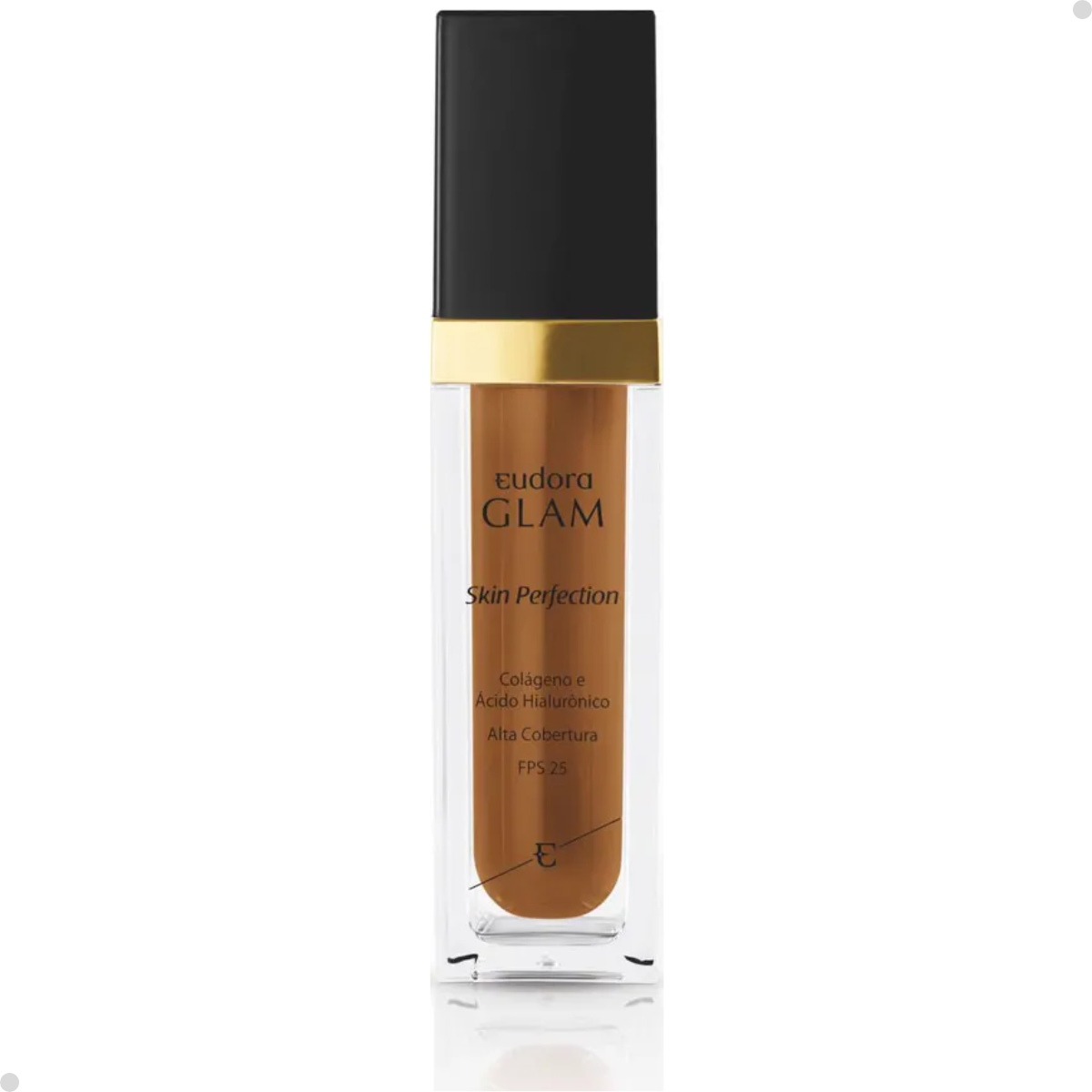 BASE LÍQUIDA GLAM SKIN PERFECTION COR 85 + ESPONJA NINNA
