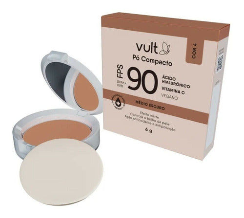 PÓ COMPACTO FACIAL FPS 90 VULT 6G
