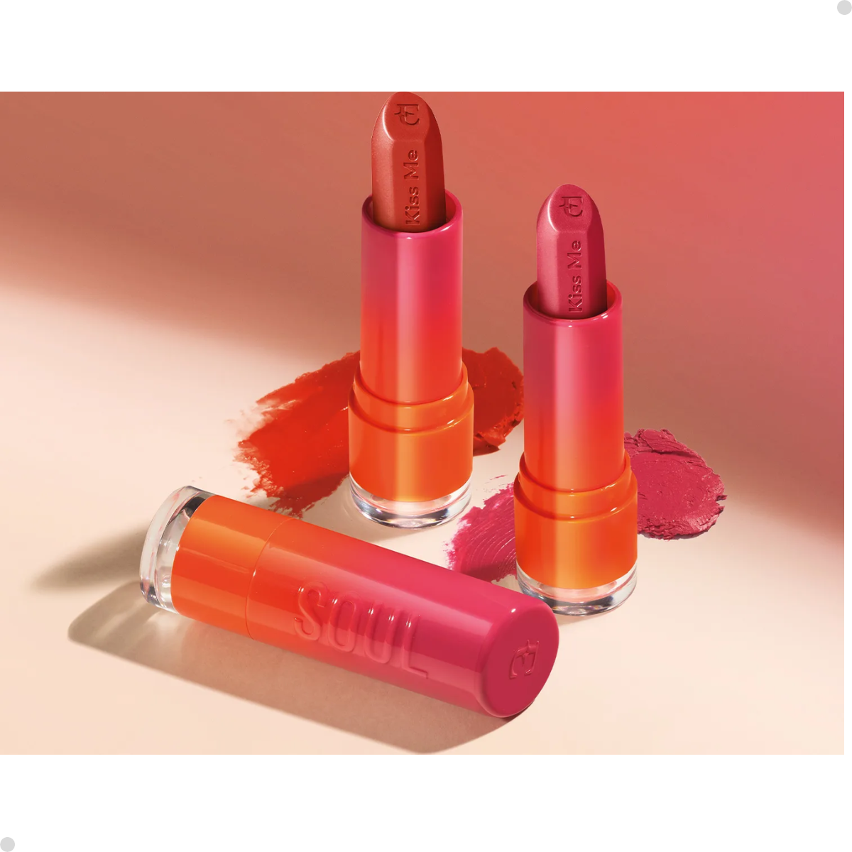 BATOM LARANJA TRENDY SOUL KISS ME MATTE FPS 15