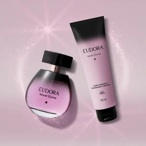 COMBO VELVET DIVINE: DESODORANTE COLÔNIA 100ML + LOÇÃO PERFUMADA DESODORANTE CORPORAL 150ML