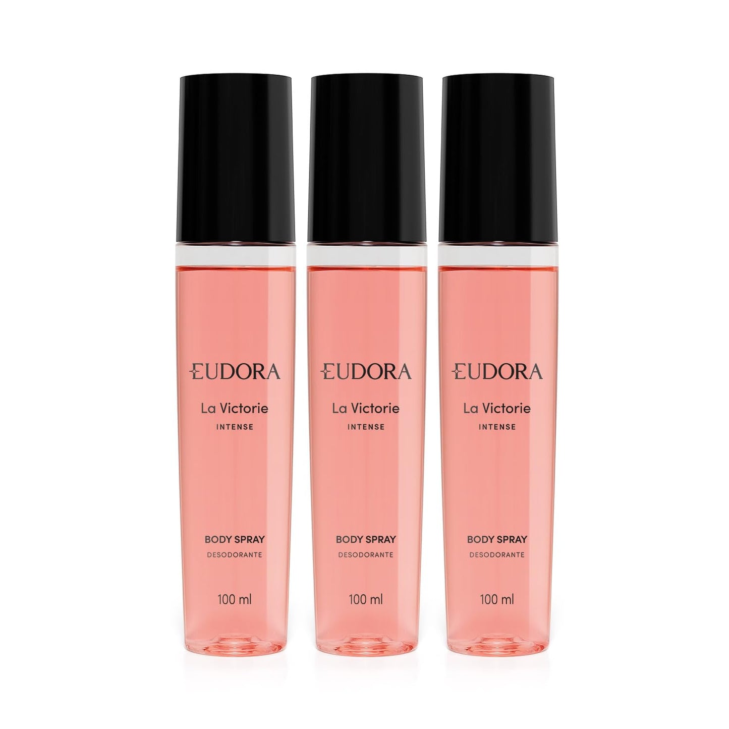 KIT 3 BODY SPRAY DESODORANTE LA VICTORIE INTENSE 100ML