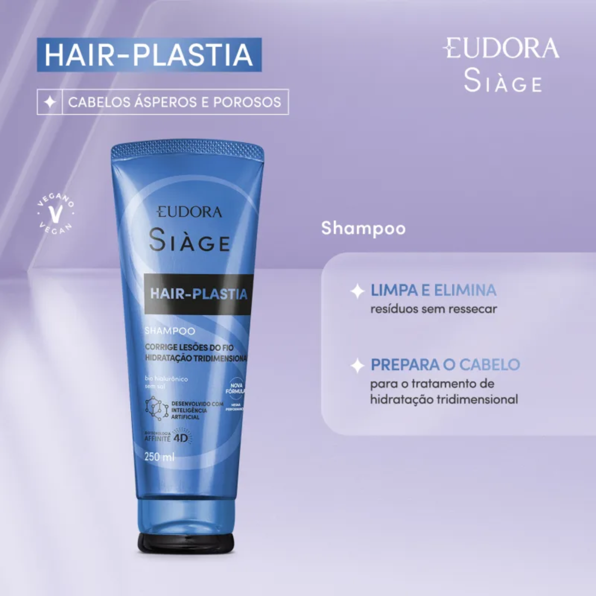 KIT HAIR PLASTIA-SHAMP 250ML + REFIL MÁSC 250G + COND 200ML