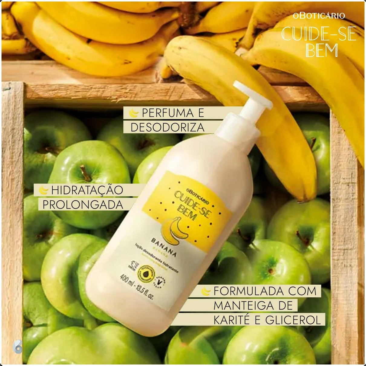 CUIDE-SE BEM FEIRA BANANA - LOÇÃO DESOD HIDRATANTE 400ML