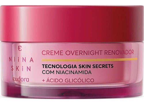 EUDORA CREME OVERNIGHT RENOVADOR NIINA SECRETS SKIN 45G
