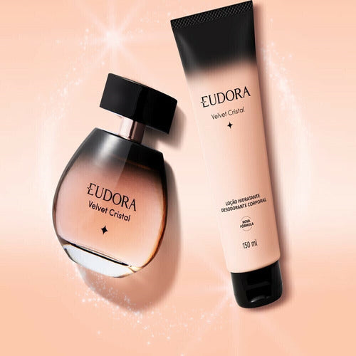 KIT VELVET CRISTAL: COLONIA 100ML + LOÇÃO CORPORAL 150ML