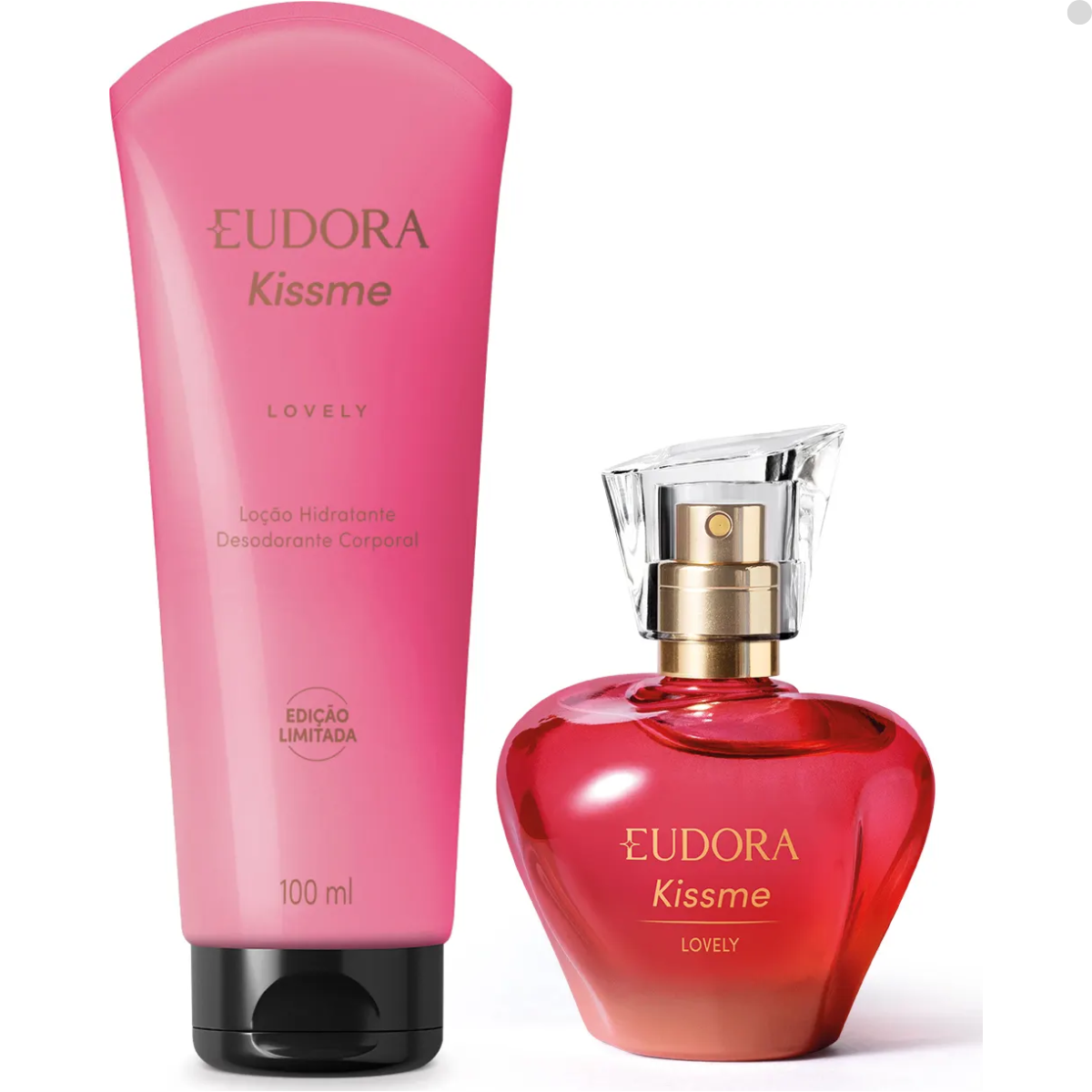 LOÇÃO HIDRATANTE DESODORANTE CORPORAL EUDORA KISS ME LOVELY 100ML