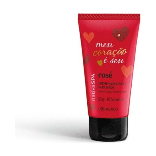 KIT NATIVA SPA ROSE: LOÇÃO, CREME P/ MÃOS, SABONETE LIQ CORPORAL
