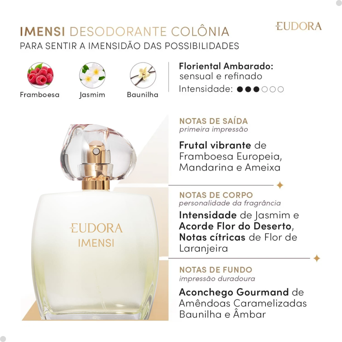Combo Imensi: Colônia 100ml + Body Spray Desodorante 100ml