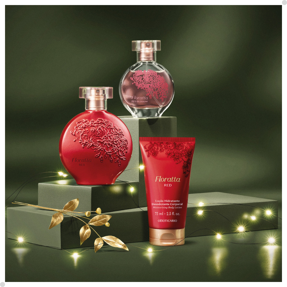 ESTOJO FLORATTA RED DUPLA NATAL/24