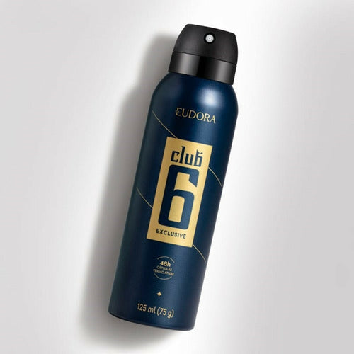 DESODORANTE ANTITRANSPIRANTE AEROSSOL CLUB 6 EXCLUSIVE 125ML - 75G