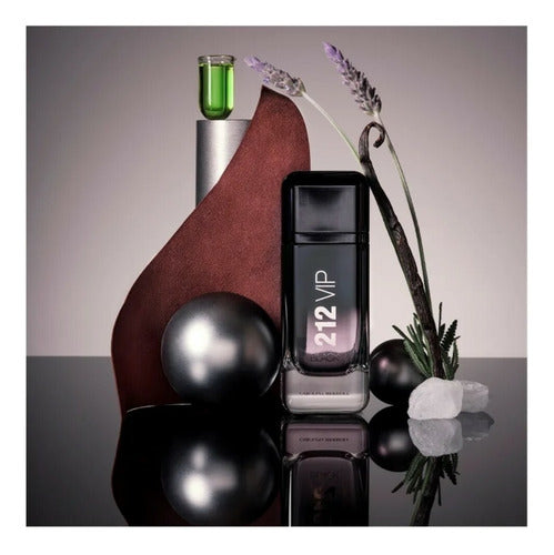 212 VIP BLACK CAROLINA HERRERA EAU DE PARFUM - PERFUME MASCULINO 200ML