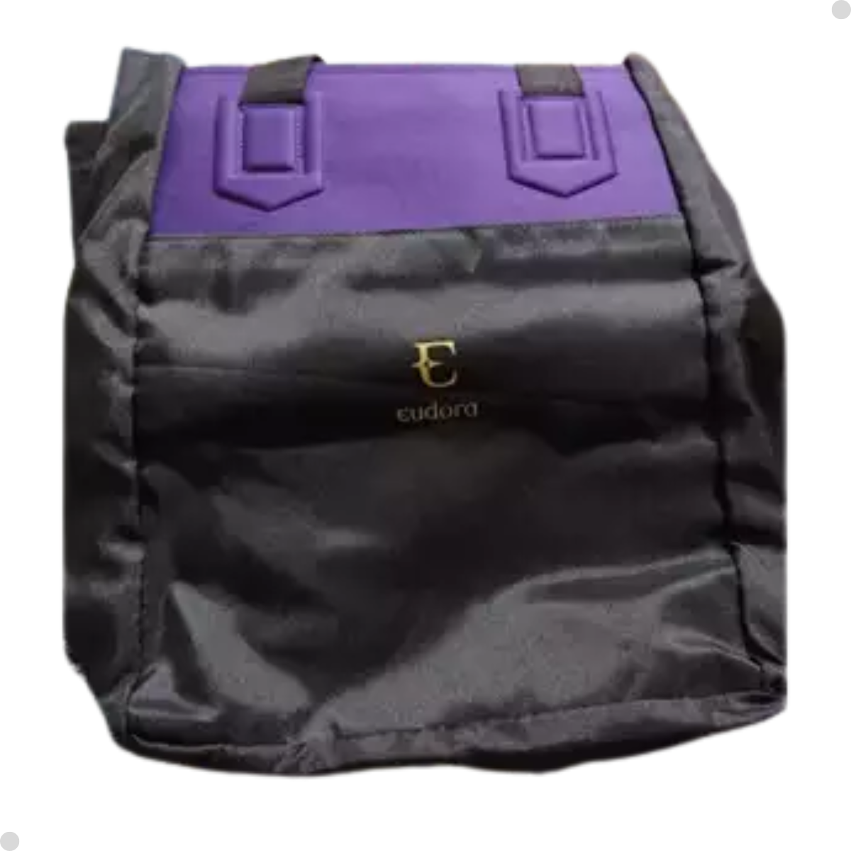BOLSA EUDORA PRETA E ROXA