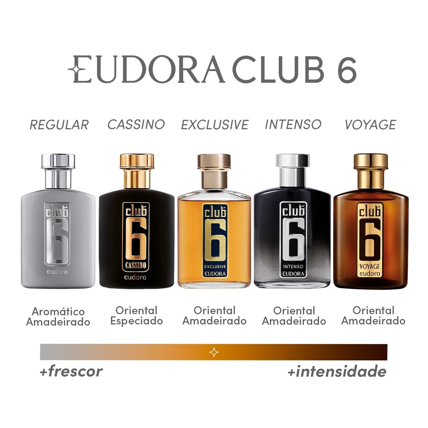 CLUB 6 INTENSO DESODORANTE COLÔNIA 95ML