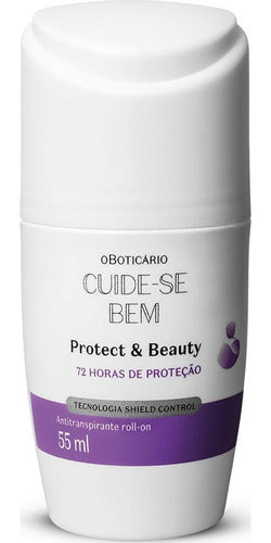 BOTICARIO DESODORANTE ANTITRANSPIRANTE ROLL-ON CUIDE-SE BEM PROTECT AND CARE 55ML