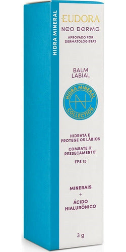 EUDORA BALM LABIAL NEO DERMO HIDRA MINERAL COLLECTION 3G