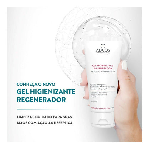 GEL HIGIENIZANTE REGENERADOR ADCOS- PROTEÇÃO ANTISSÉPTICA 100G