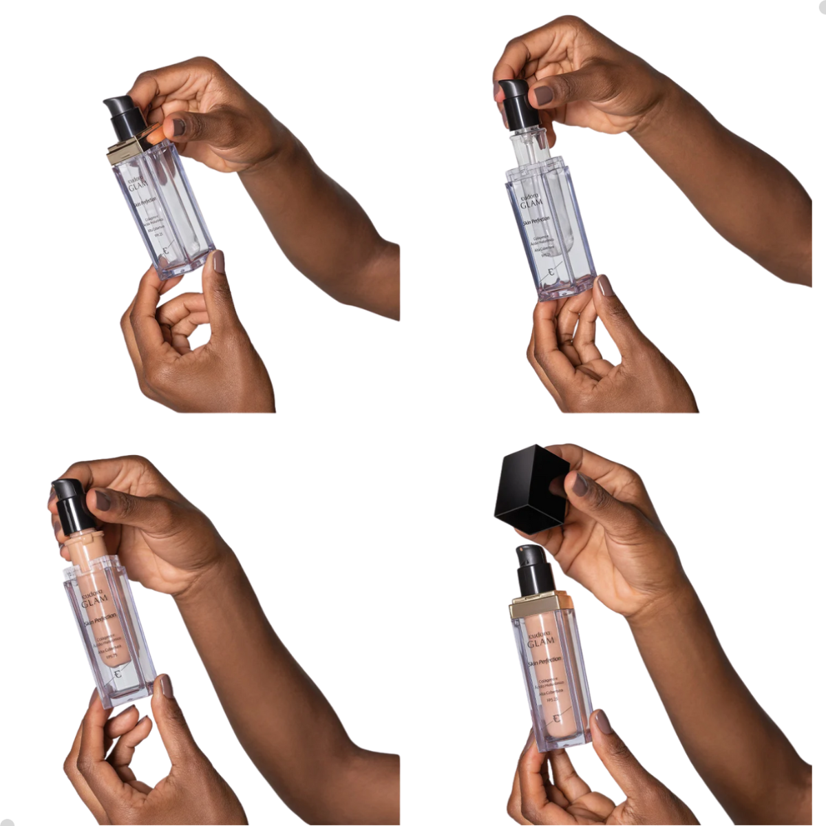 REFIL BASE LÍQUIDA GLAM SKIN PERFECTION 30ML - ESCOLHA A COR