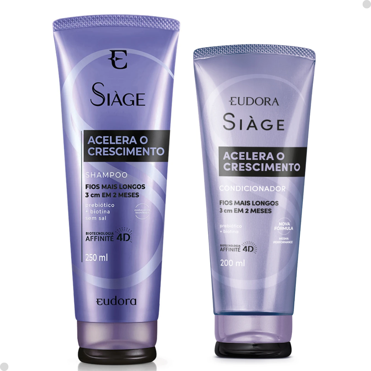 Kit Siàge Acelera o Crescimento: Shamp 250 + Cond 200ml