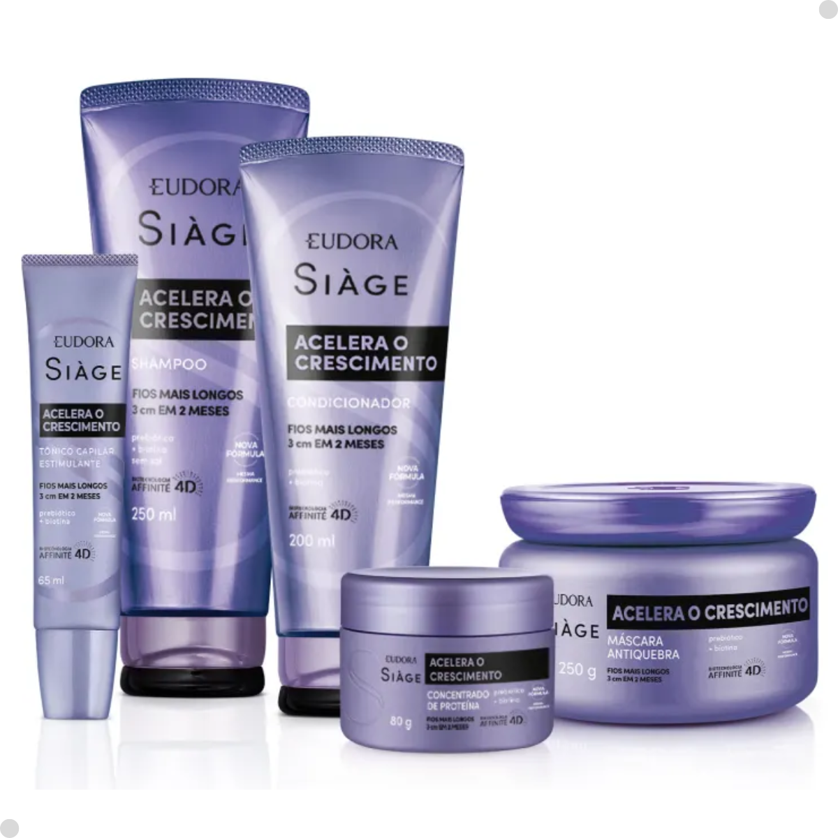 Kit Siàge Acelera o Crescimento: Shamp 250 + Cond 200ml