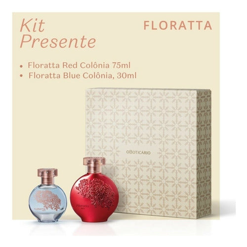 ESTOJO FLORATTA NATAL 22 FLORATTA RED 75ML E FLORATTA BLUE 30ML