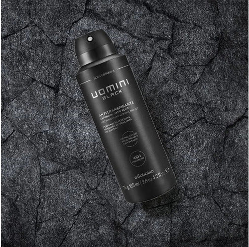 BOTICARIO DESODORANTE ANTITRANSPIRANTE AEROSOL UOMINI BLACK, 75G/125ML