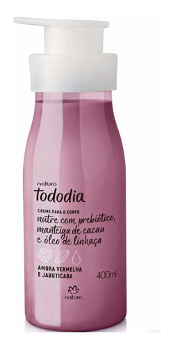 CREME DESODORANTE NUTRITIVO PARA O CORPO TODODIA AMORA VERMELHA E JABUTICABA