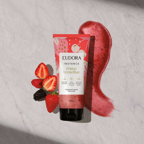 EUDORA ESFOLIANTE CORPORAL PERFUMADO INSTANCE FRUTAS VERMELHAS 180G