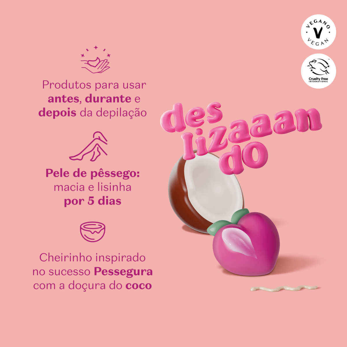 CREME DEPILATÓRIO PESSEGURA 150ml