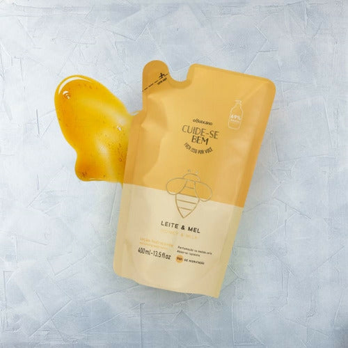 REFIL LOÇÃO HIDRATANTE DESODORANTE CORPORAL CUIDE-SE BEM LEITE E MEL 400ML