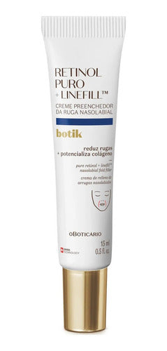 BOTICARIO CREME PREENCHEDOR DA RUGA NASOLABIAL BOTIK RETINOL PURO + LINEFILL 15ML