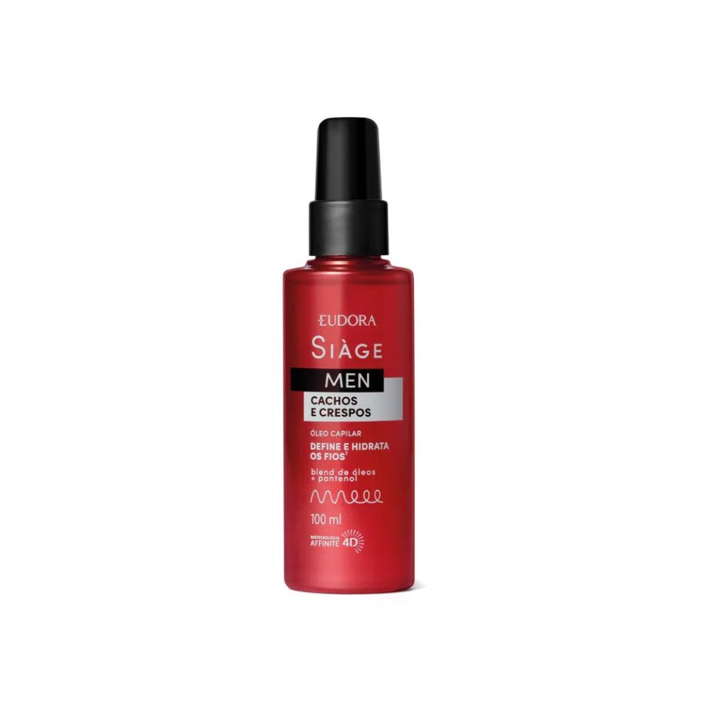 ÓLEO CAPILAR SIÀGE MEN CACHOS E CRESPOS 100ML
