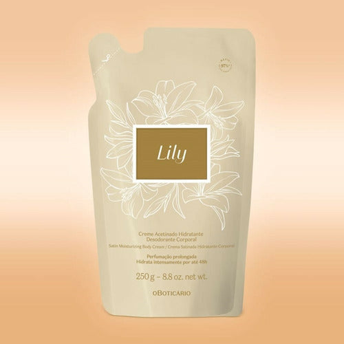 REFIL CREME ACETINADO DESODORANTE HIDRATANTE CORPORAL LILY 250G