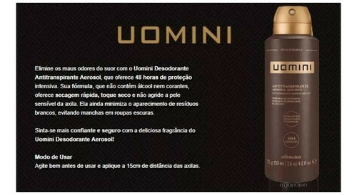 UOMINI DESODORANTE ANTITRANSPIRANTE O BOTICÁRIO 75G