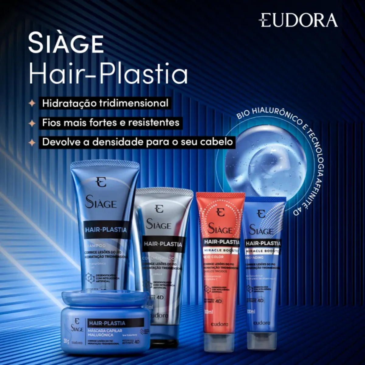 Eudora Kit Siàge Hair Plastia Shampoo + Condicionador