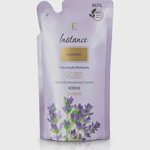 REFIL HIDRATANTE CORPORAL INSTANCE LAVANDA 400ML - EUDORA