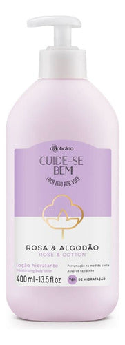 LOCAO HIDRAT ROSA E ALGODAO 400 ML