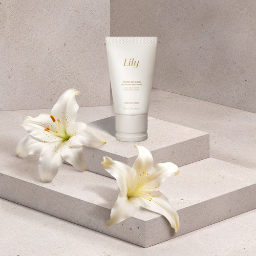 BOTICÁRIO CREME DE MÃOS ACETINADO HIDRATANTE LILY 50G